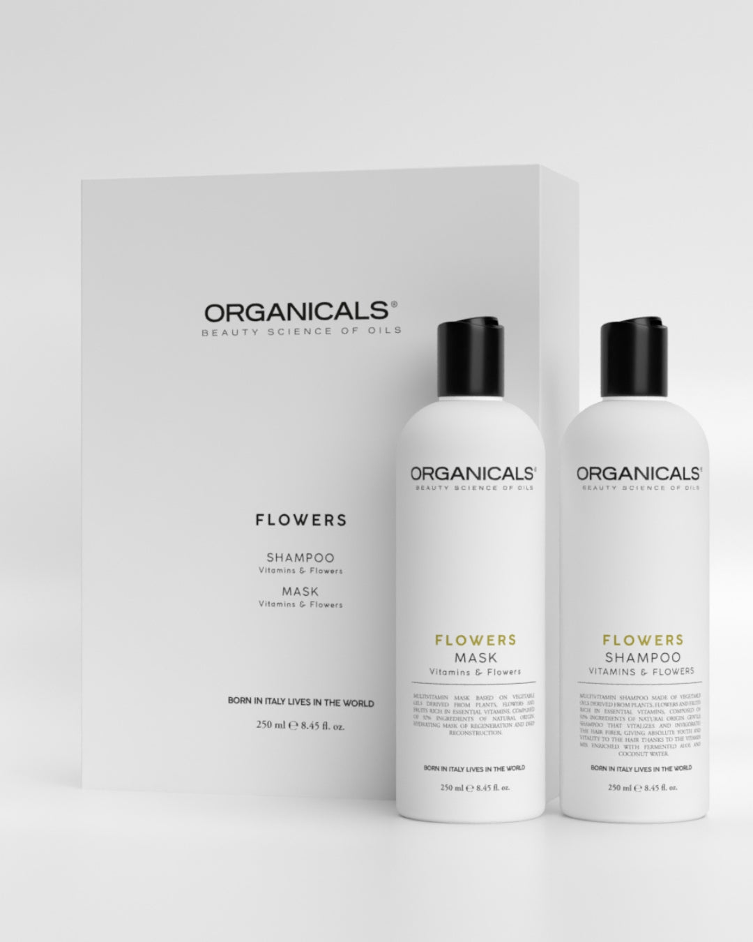 FLOWERS Gift Box ORGANICALS - darilni paket za vse vrste las