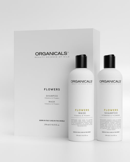 FLOWERS Gift Box ORGANICALS - darilni paket za vse vrste las